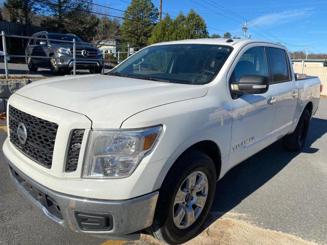 1N6AA1EK2KN509205 - 2019 NISSAN TITAN S WHITE photo 2