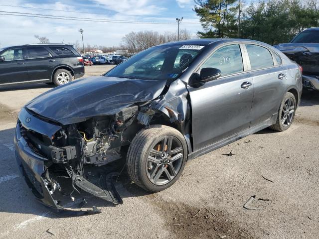 3KPF34AD6ME365208 - 2021 KIA FORTE GT L GRAY photo 2