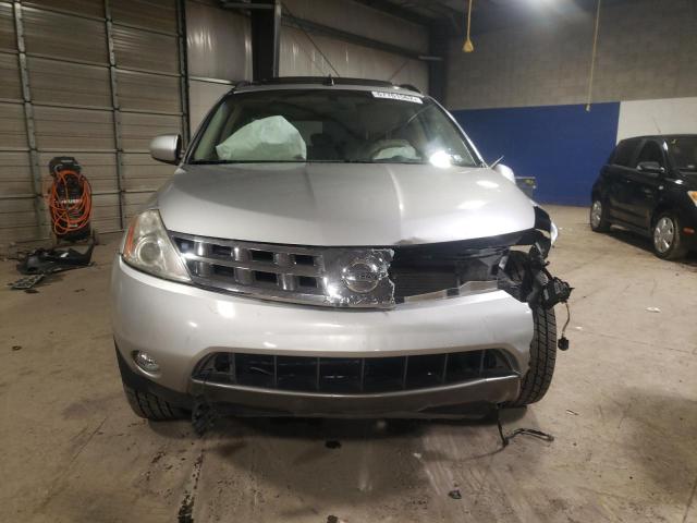 JN8AZ08WX5W425575 - 2005 NISSAN MURANO SL SILVER photo 5