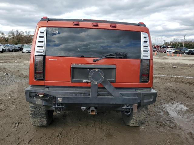 5GRGN23U23H100566 - 2003 HUMMER H2 ORANGE photo 6