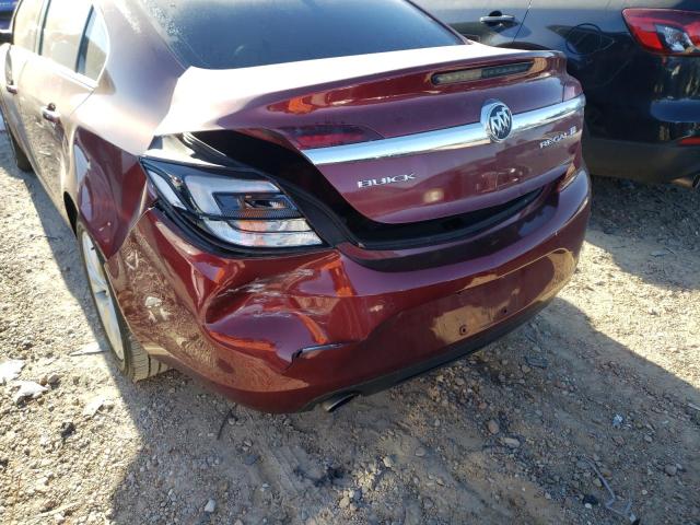 2G4GS5GX8G9182843 - 2016 BUICK REGAL PREM BURGUNDY photo 9