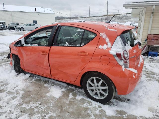 JTDKDTB37C1002834 - 2012 TOYOTA PRIUS C ORANGE photo 2