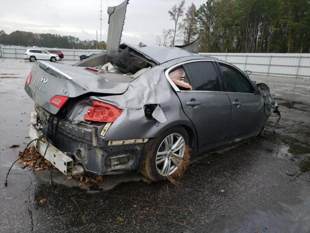 JN1CV6AR4BM408286 - 2011 INFINITI G37 GRAY photo 3