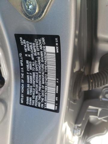 SHHFK7H93LU214212 - 2020 HONDA CIVIC SPOR SILVER photo 12