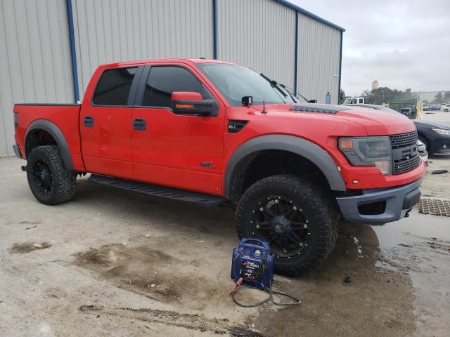 1FTFW1R60DFD33498 - 2013 FORD F150 SVT R RED photo 4