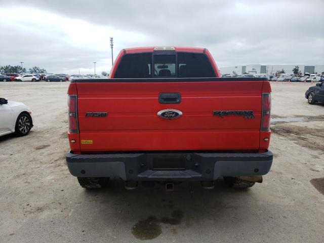 1FTFW1R60DFD33498 - 2013 FORD F150 SVT R RED photo 6