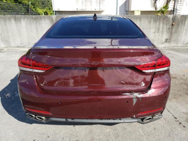 KMHGN4JF9FU026782 - 2015 HYUNDAI GENESIS 5. MAROON photo 6