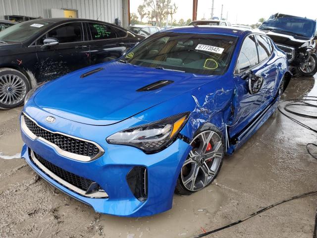 KNAE35LC7L6080699 - 2020 KIA STINGER GT BLUE photo 1