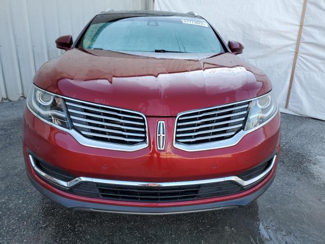 2LMPJ6LR5HBL12687 - 2017 LINCOLN MKX RESERV BURGUNDY photo 5