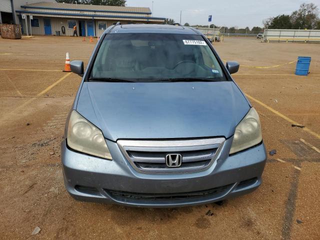 5FNRL38656B073027 - 2006 HONDA ODYSSEY EX BLUE photo 5