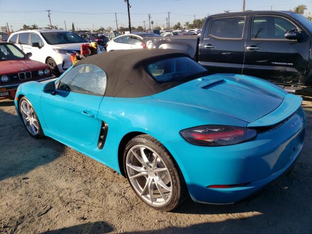 WP0CA2A87HS220987 - 2017 PORSCHE BOXSTER BLUE photo 2