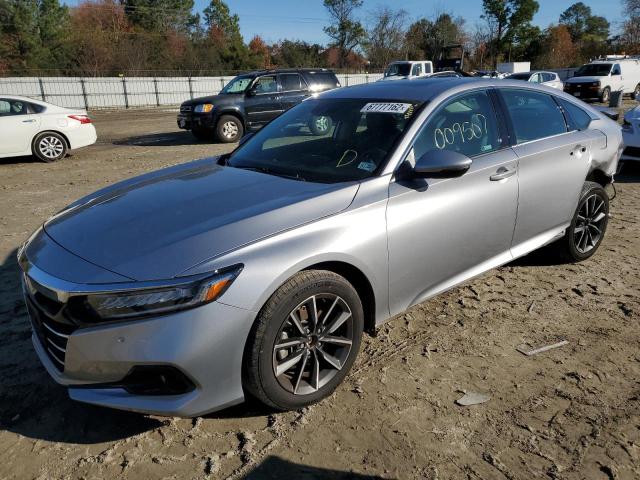 1HGCV1F51MA069174 - 2021 HONDA ACCORD EXL GRAY photo 1