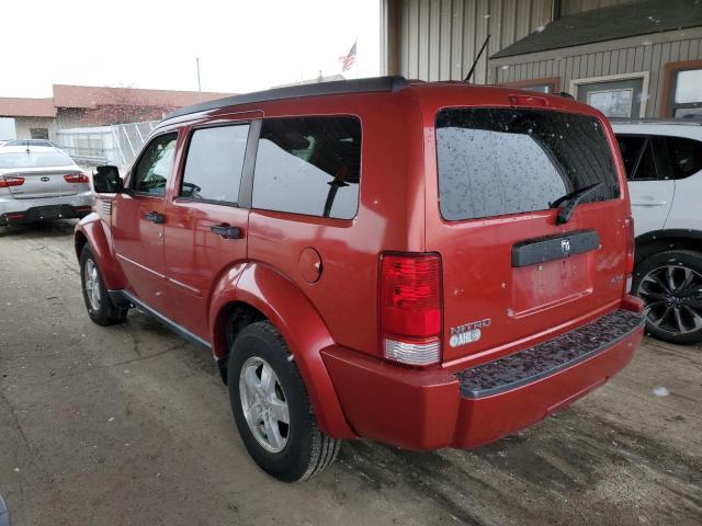 1D8GU28K68W****** - 2008 DODGE NITRO SXT RED photo 2