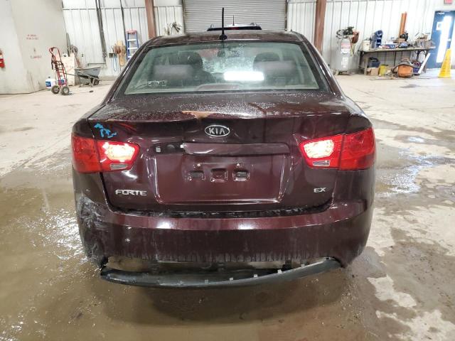 KNAFU4A29B5404827 - 2011 KIA FORTE EX BURGUNDY photo 6