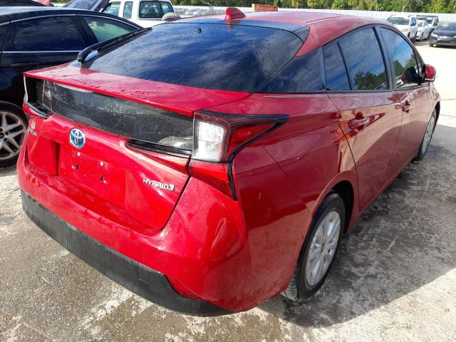 JTDKAMFU0M3127892 - 2021 TOYOTA PRIUS SPEC RED photo 3