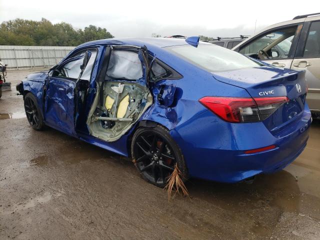 2HGFE2F53NH581038 - 2022 HONDA CIVIC SPOR BLUE photo 2