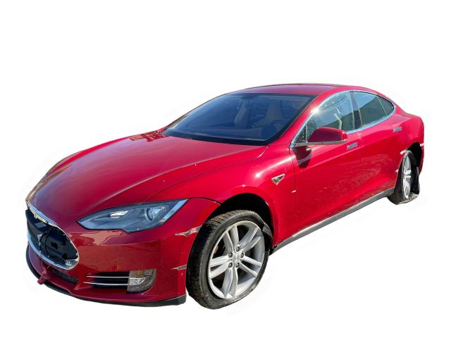 5YJSA1H13EFP31992 - 2014 TESLA MODEL S Կարմիր լուսանկար 2