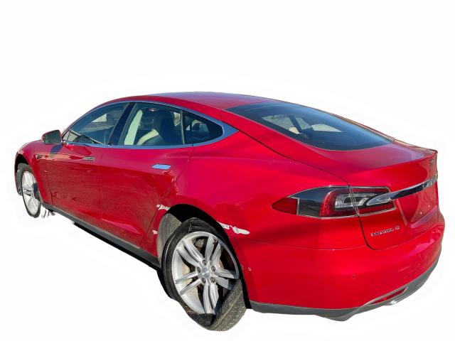 5YJSA1H13EFP31992 - 2014 TESLA MODEL S Կարմիր լուսանկար 3