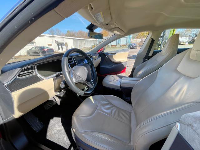 5YJSA1H13EFP31992 - 2014 TESLA MODEL S Կարմիր լուսանկար 5