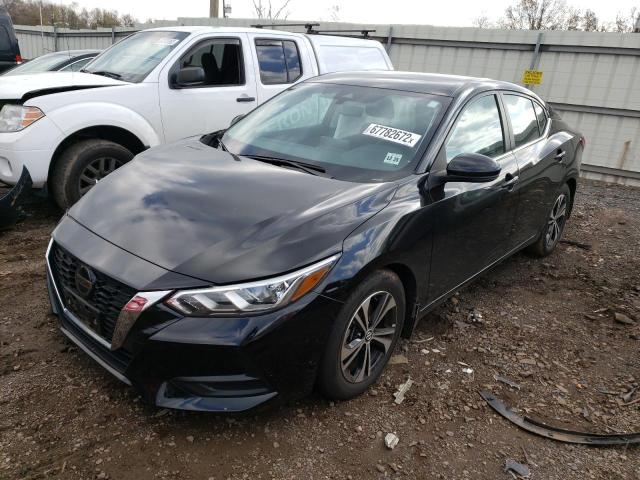 3N1AB8CV5LY283996 - 2020 NISSAN SENTRA SV BLACK photo 1