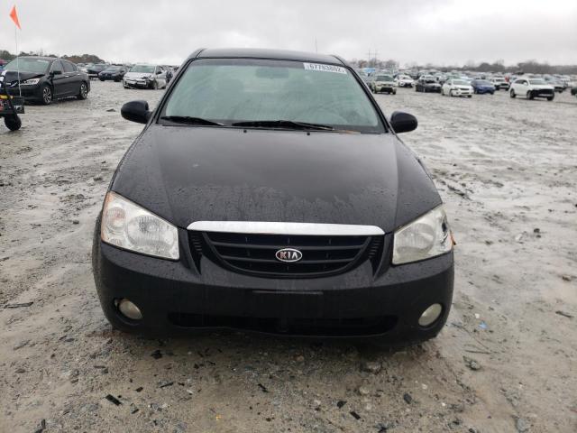 KNAFE121455****** - 2005 KIA SPECTRA LX BLACK photo 5