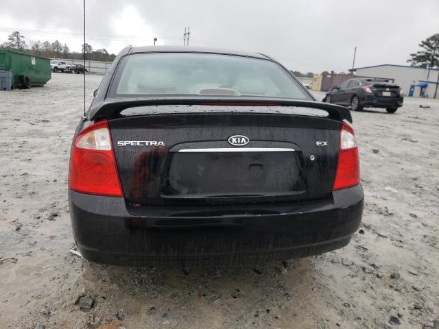 KNAFE121455****** - 2005 KIA SPECTRA LX BLACK photo 6