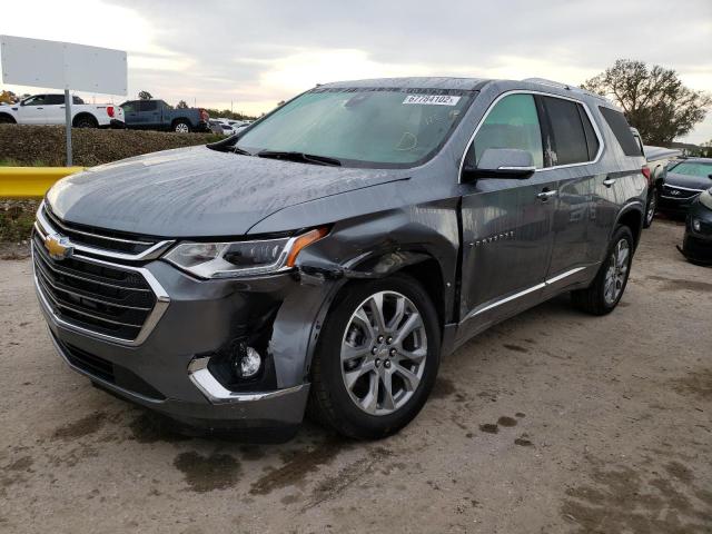 1GNEVKKW5MJ102244 - 2021 CHEVROLET TRAVERSE P GRAY photo 1