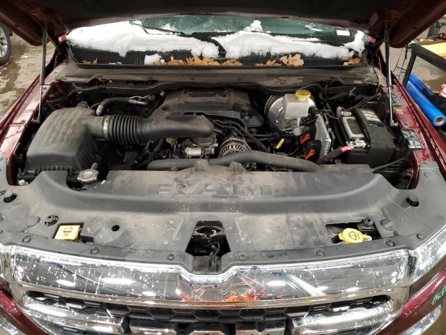 1C6SRFBT5NN145156 - 2022 RAM 1500 BIG H MAROON photo 11