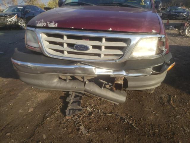 1FTRX17203NB11686 - 2003 FORD F150 RED photo 9