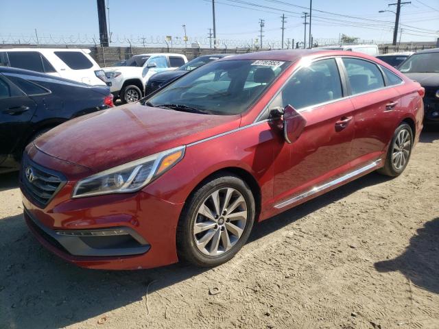 5NPE34AF3FH060874 - 2015 HYUNDAI SONATA SPO RED photo 1