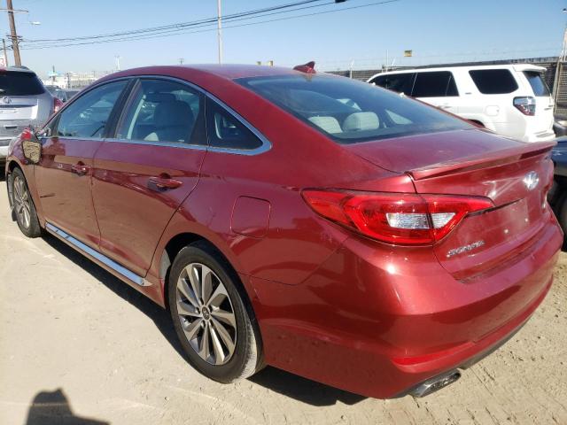 5NPE34AF3FH060874 - 2015 HYUNDAI SONATA SPO RED photo 2