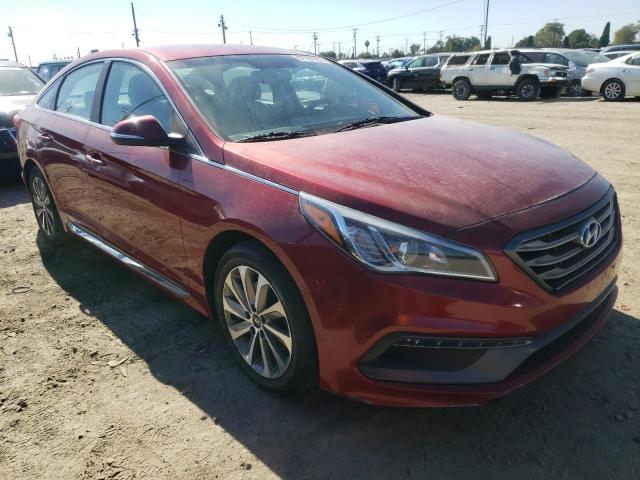 5NPE34AF3FH060874 - 2015 HYUNDAI SONATA SPO RED photo 4