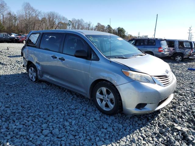 5TDZK3DC6BS042955 - 2011 TOYOTA SIENNA SILVER photo 4