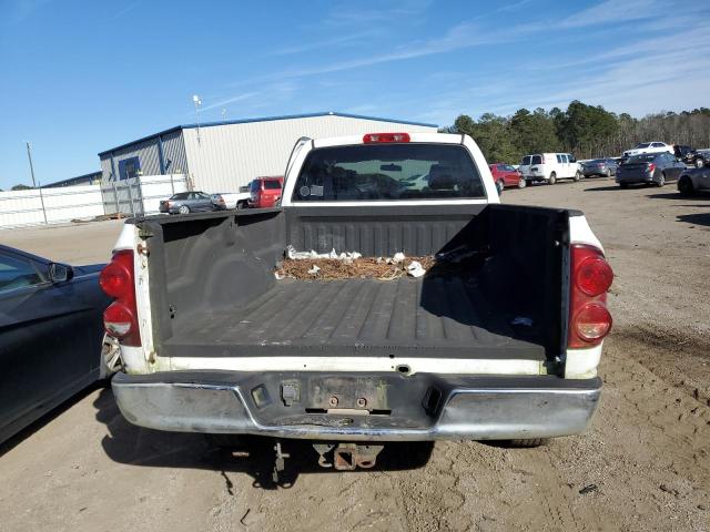 1D7HA18P87J633413 - 2007 DODGE RAM 1500 S WHITE photo 6