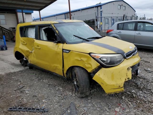 KNDJP3A58E7007059 - 2014 KIA SOUL + YELLOW photo 4