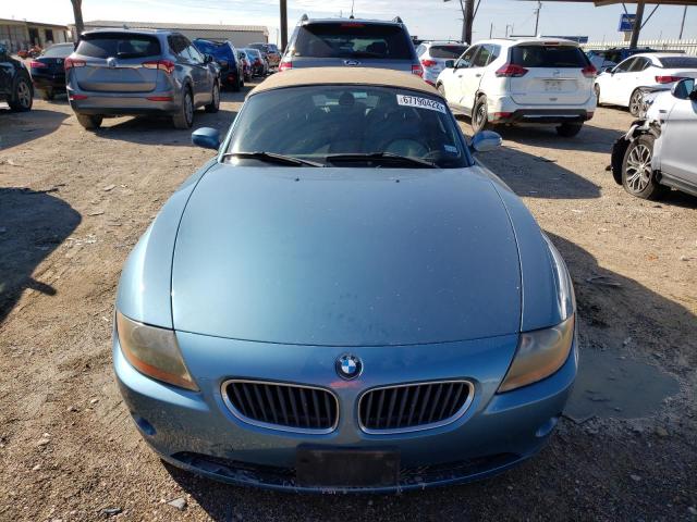 4USBT33473LS42961 - 2003 BMW Z4 2.5 BLUE photo 5