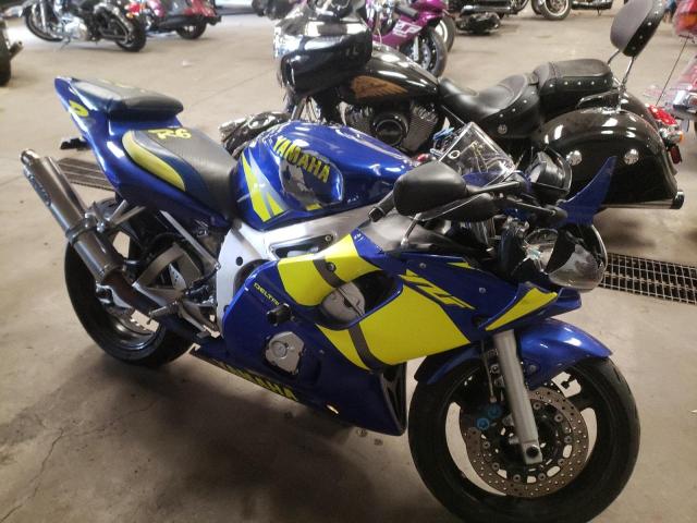 JYARJ04Y92A002732 - 2002 YAMAHA YZFR6 L BLUE photo 9