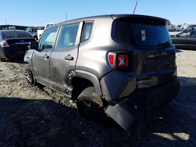 ZACCJAAB0HPG14844 - 2017 JEEP RENEGADE S 灰色 照片 3