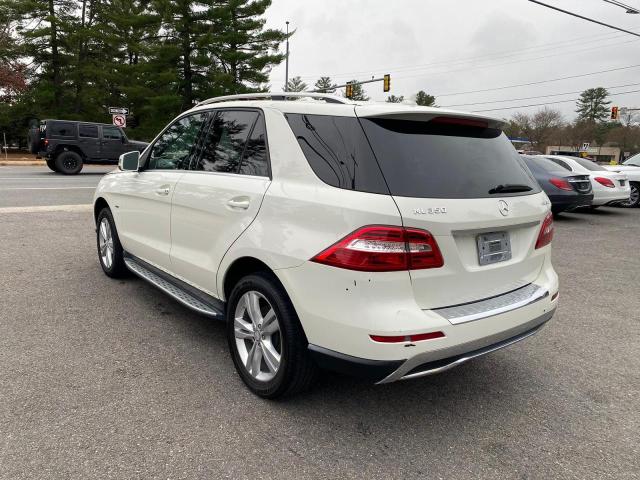 4JGDA5HB6CA016019 - 2012 MERCEDES-BENZ ML 350 4MA WHITE photo 4