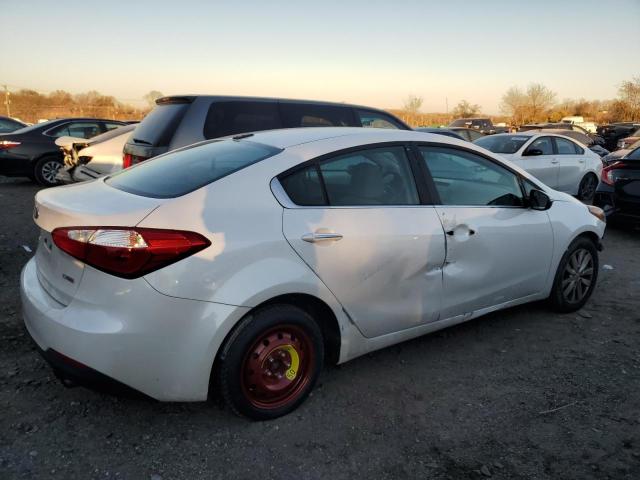 KNAFX4A83E5051534 - 2014 KIA FORTE EX WHITE photo 3