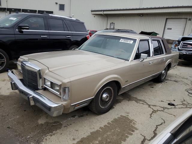 1LNBM82FXKY796334 - 1989 LINCOLN TOWN CAR S TAN photo 1