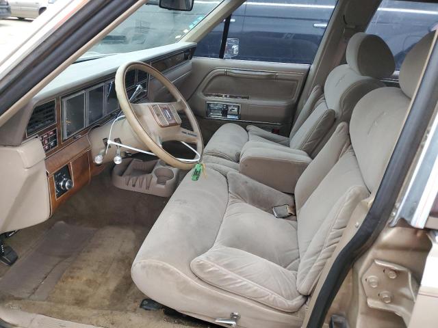 1LNBM82FXKY796334 - 1989 LINCOLN TOWN CAR S TAN photo 7