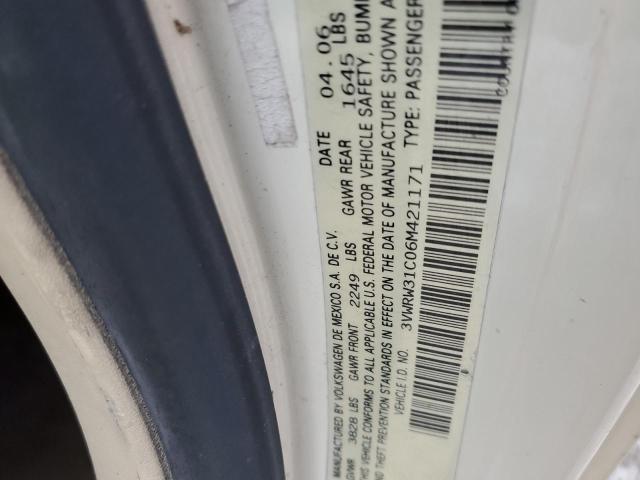 3VWRW31C06M421171 - 2006 VOLKSWAGEN NEW BEETLE 米色 照片 12