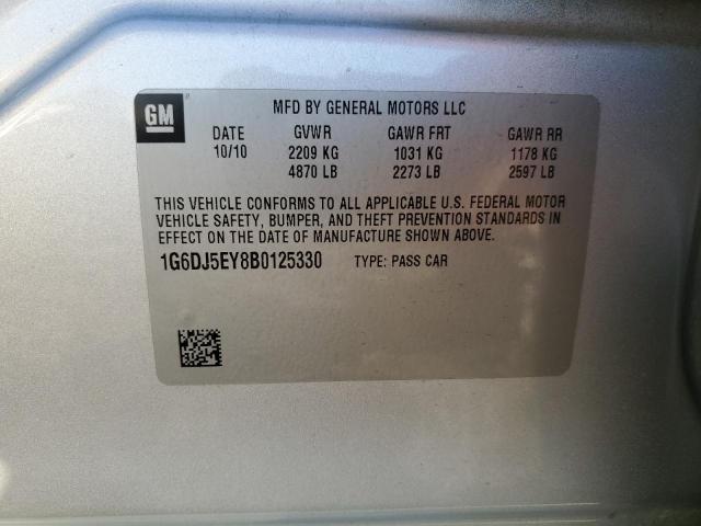 1G6DJ5EY8B0125330 - 2011 CADILLAC CTS PERFOR Gümüş fotoğraf 12