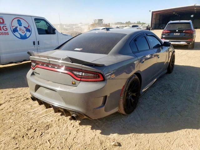 2C3CDXGJ6KH576400 - 2019 DODGE CHARGER SC GRAY photo 4