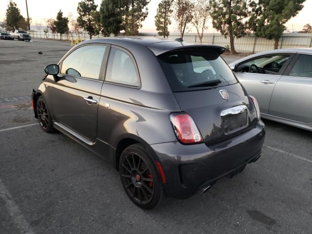 3C3CFFFH8FT689894 - 2015 FIAT 500 ABARTH GRAY photo 2