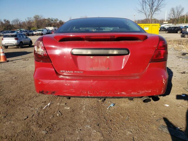 2G2WP552X71203526 - 2007 PONTIAC GRAND PRIX წითელი ფოტო 6