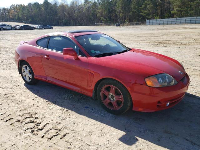 KMHHN65F03U067131 - 2003 HYUNDAI TIBURON GT RED photo 4