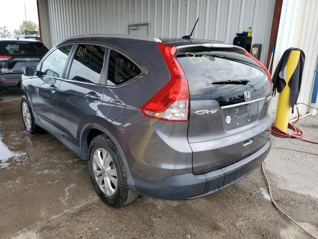 2HKRM4H76DH631865 - 2013 HONDA CR-V EXL GRAY photo 2