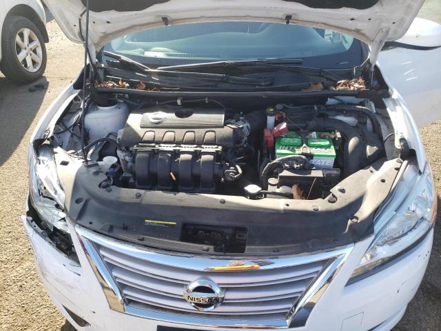 3N1AB7AP4FL664836 - 2015 NISSAN SENTRA S WHITE photo 11